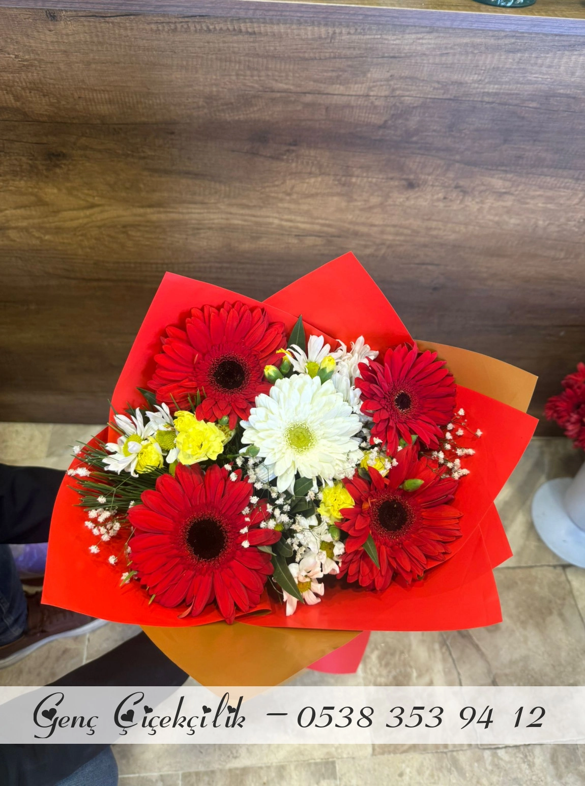 Kırmızı Gerbara Buketi