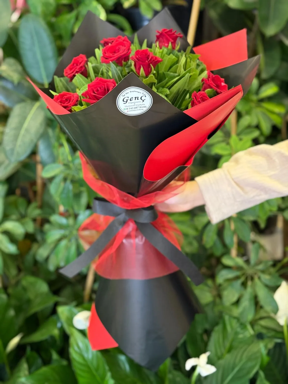 10 Adet Kırmızı Gül Buketi