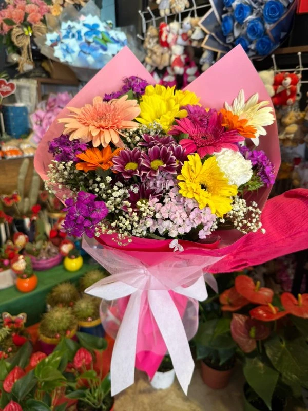 Mevsim Bahar Çiçekleri Buketi