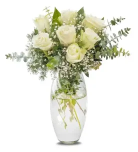 Sen Başkasın 7 Beyaz Güller Aranjmanı